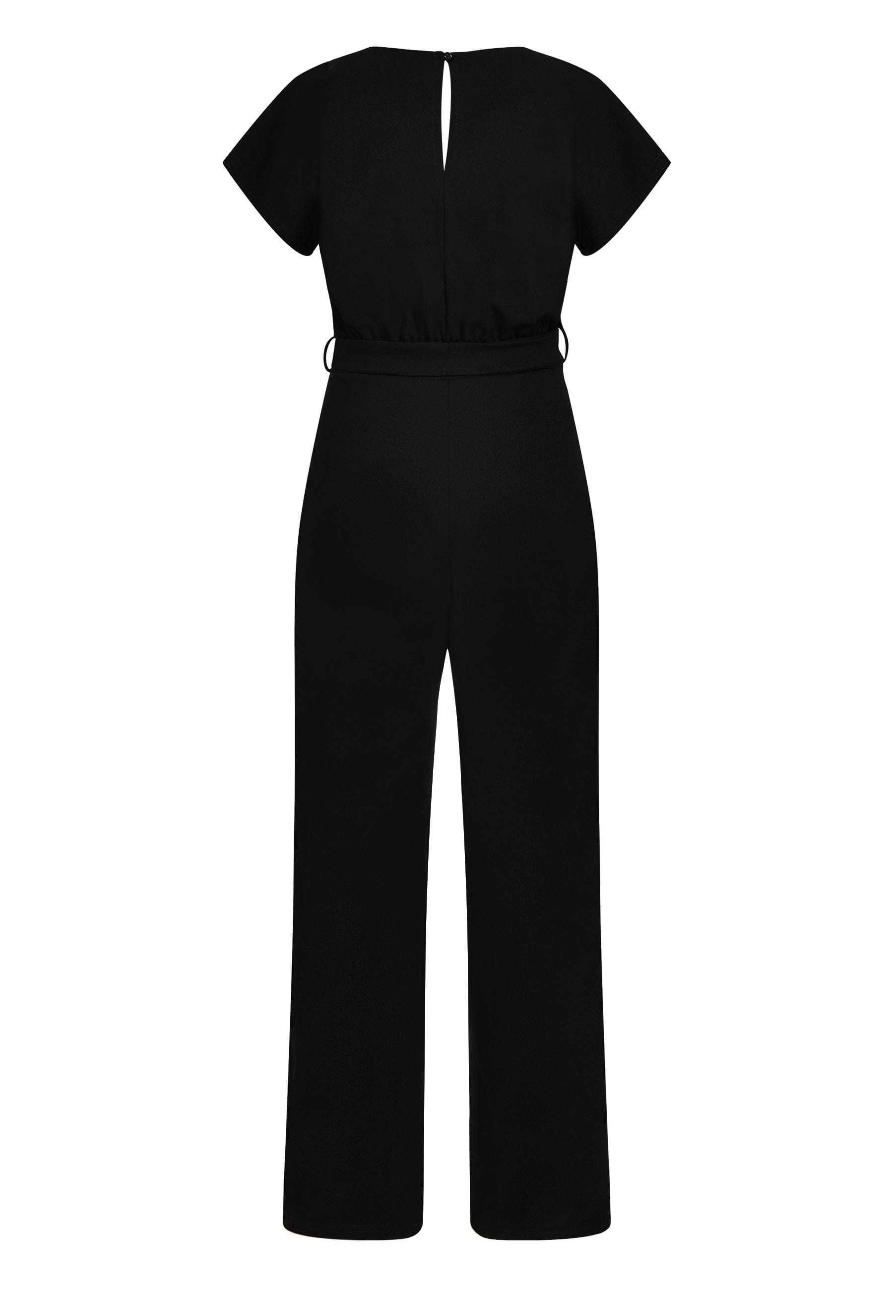 JUMPSUIT | GIRL V-NECK - BLACK