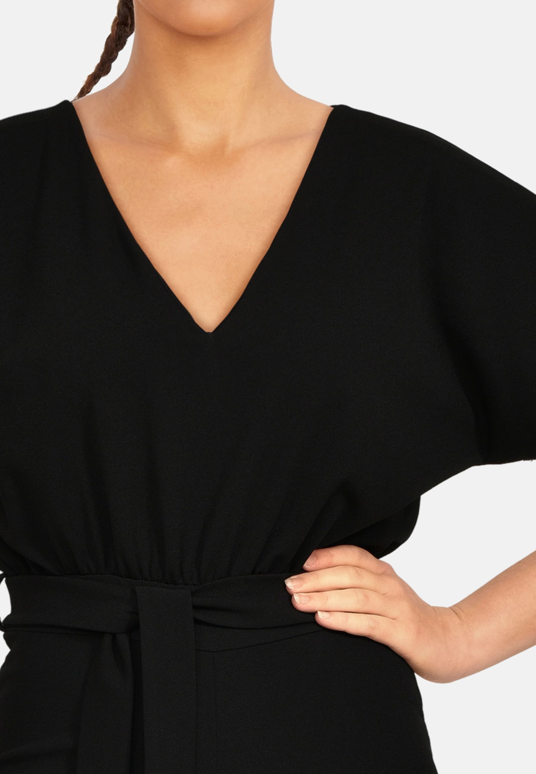 JUMPSUIT | GIRL V-NECK - BLACK