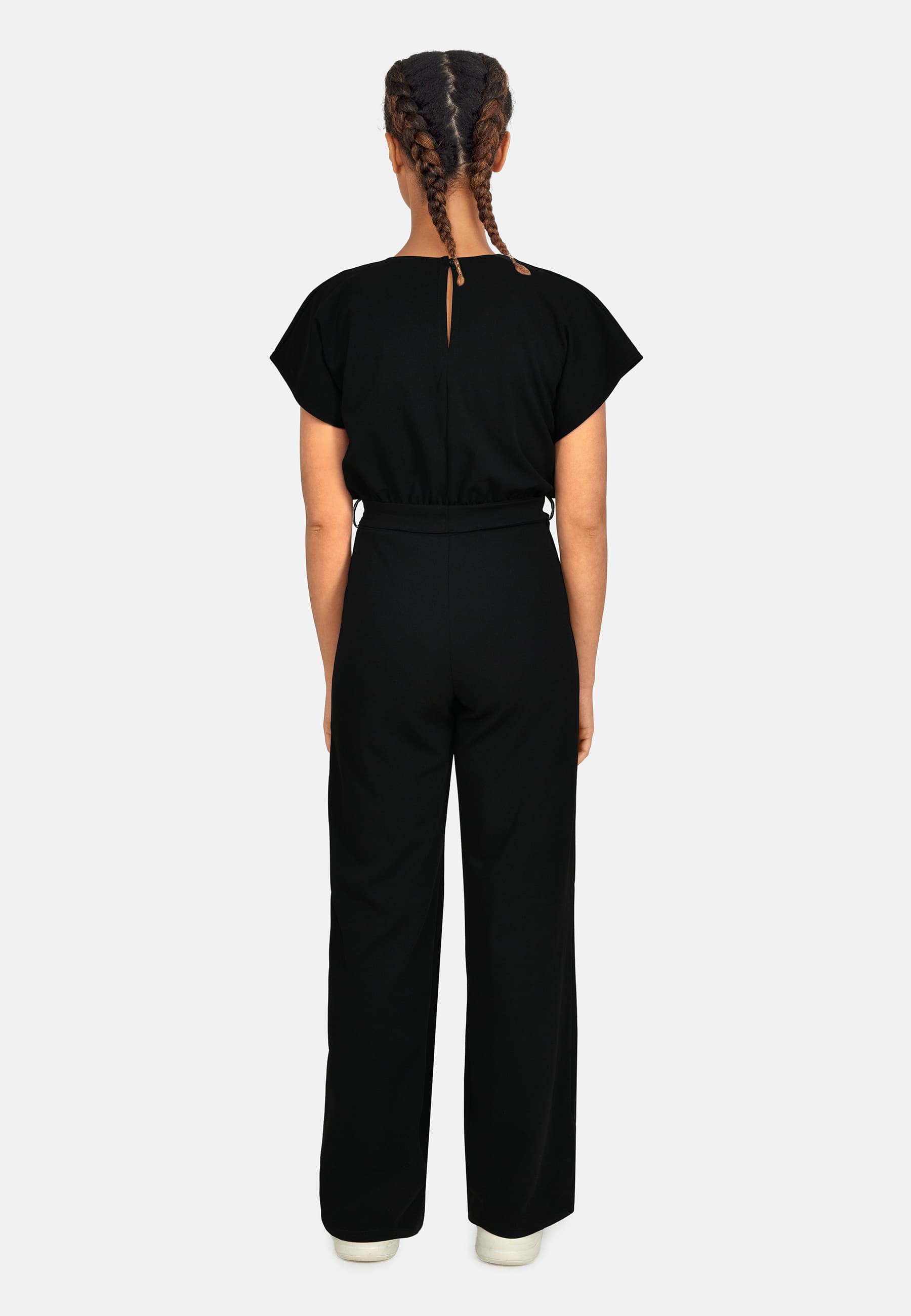 JUMPSUIT | GIRL V-NECK - BLACK