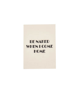 BE NAKED POSTER - WHITE