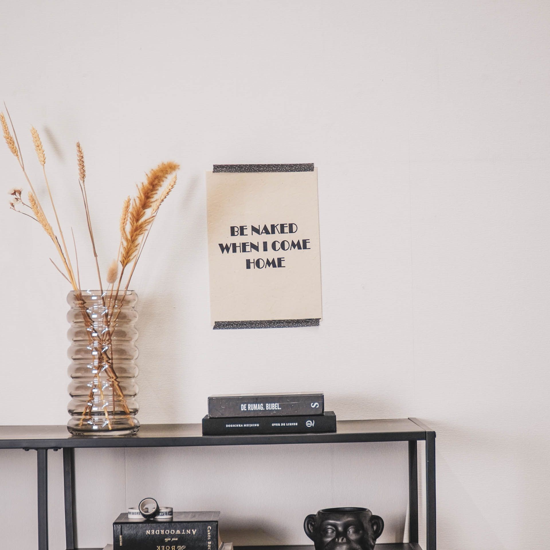 BE NAKED POSTER - WHITE