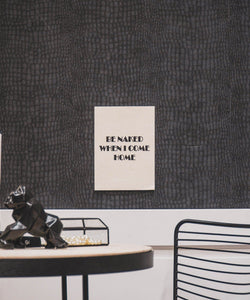 BE NAKED POSTER - WHITE