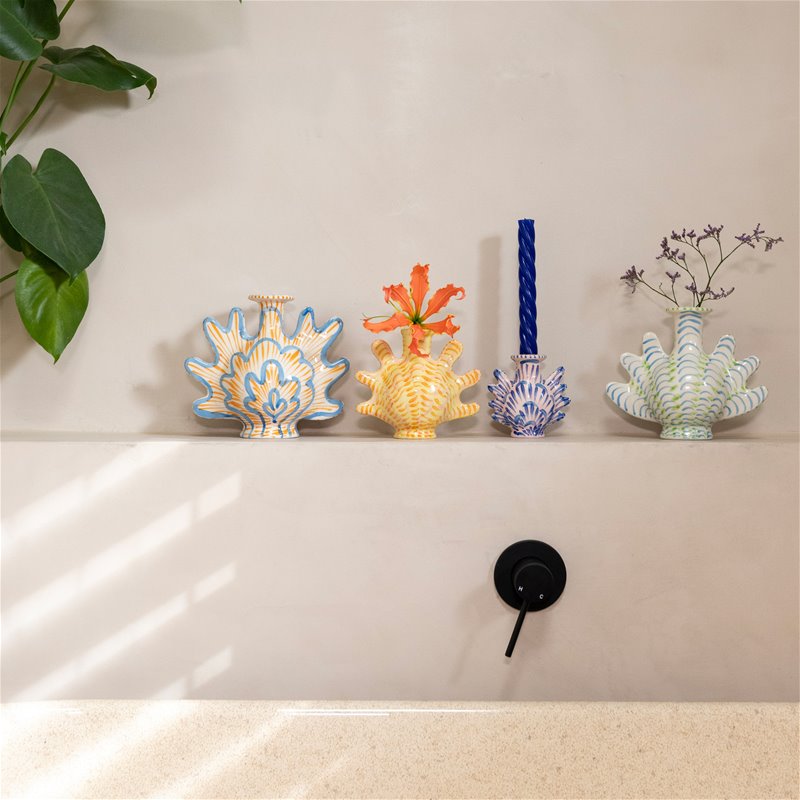 &k | CANDLE HOLDER & VASE SHELLEGANCE - SMALL