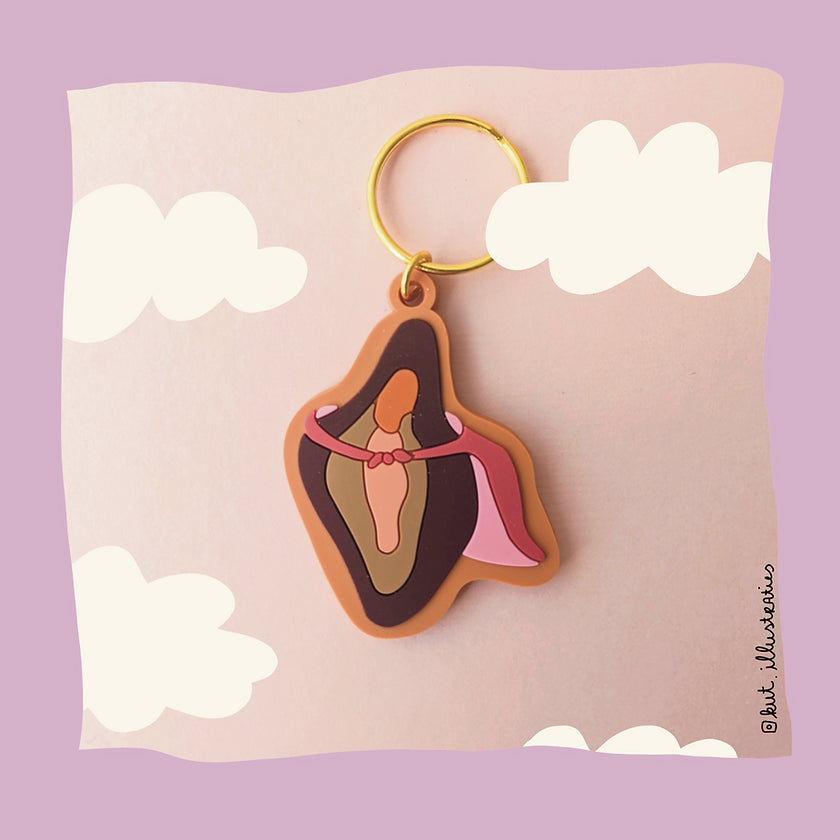 KUT. ILLUSTRATIES | SUPER KUT SLEUTELHANGER - ORANJE