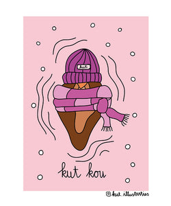KUT. Illustraties | A6 KAART - KUT KOU