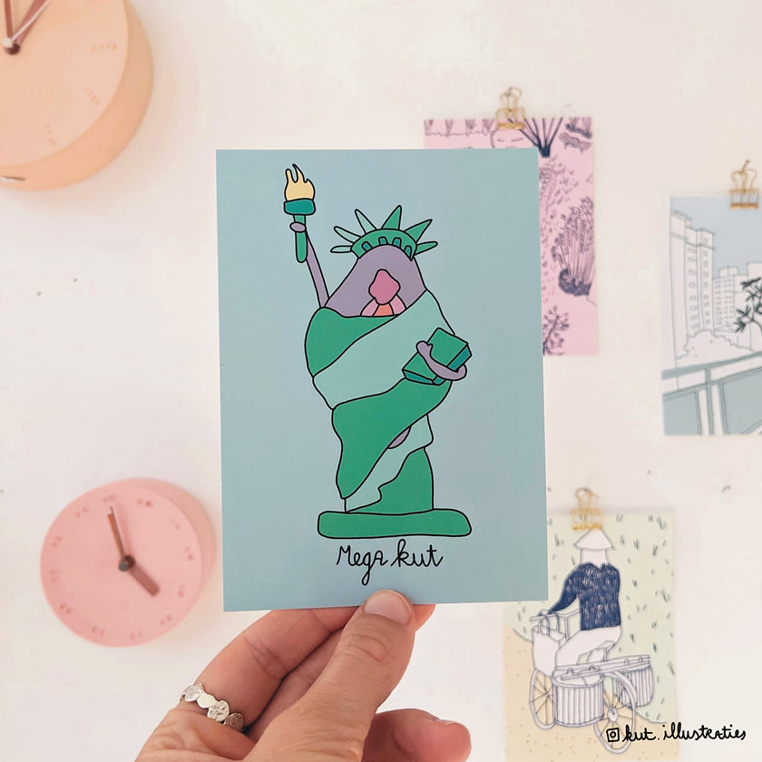 KUT. Illustraties | A6 KAART - MEGA KUT