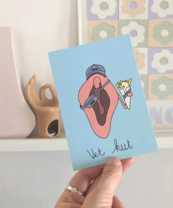 KUT. Illustraties | A6 KAART - VET KUT