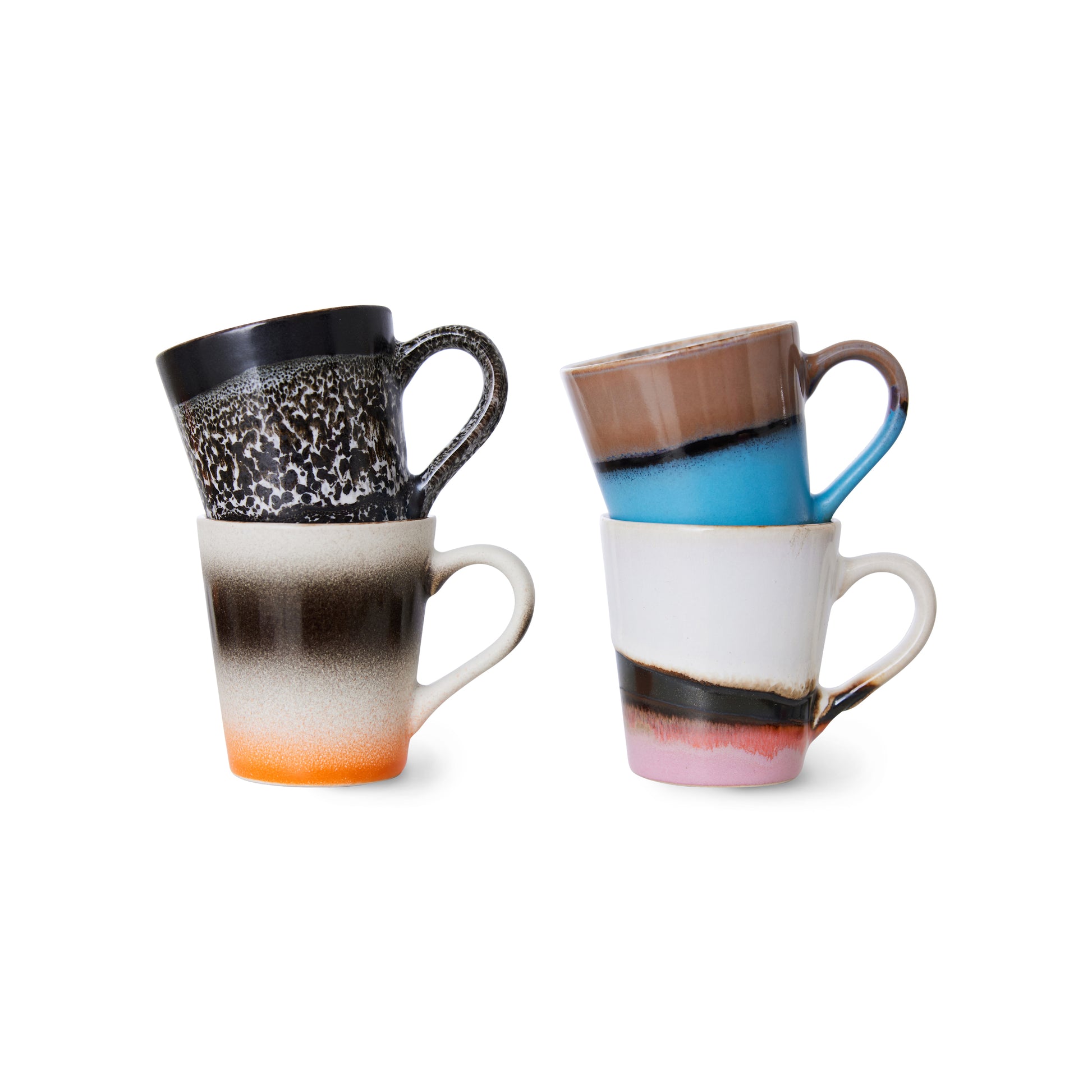 HKliving | 70'S ESPRESSO MUGS - FUNKY