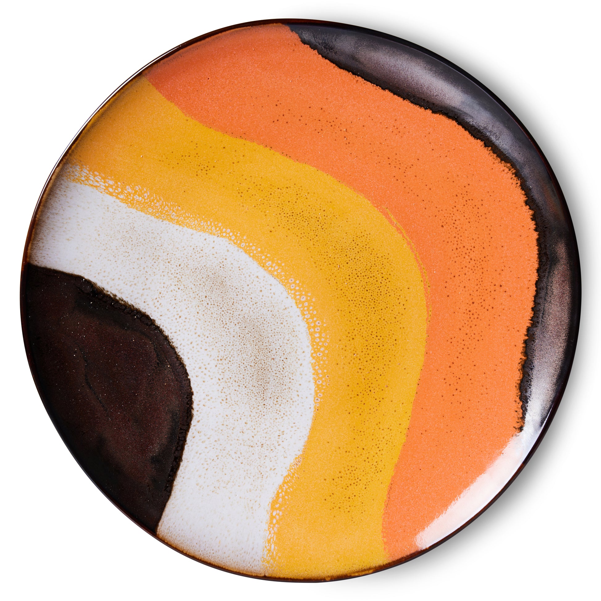 HKliving | 70'S DINNER PLATE - RETRO WAVE