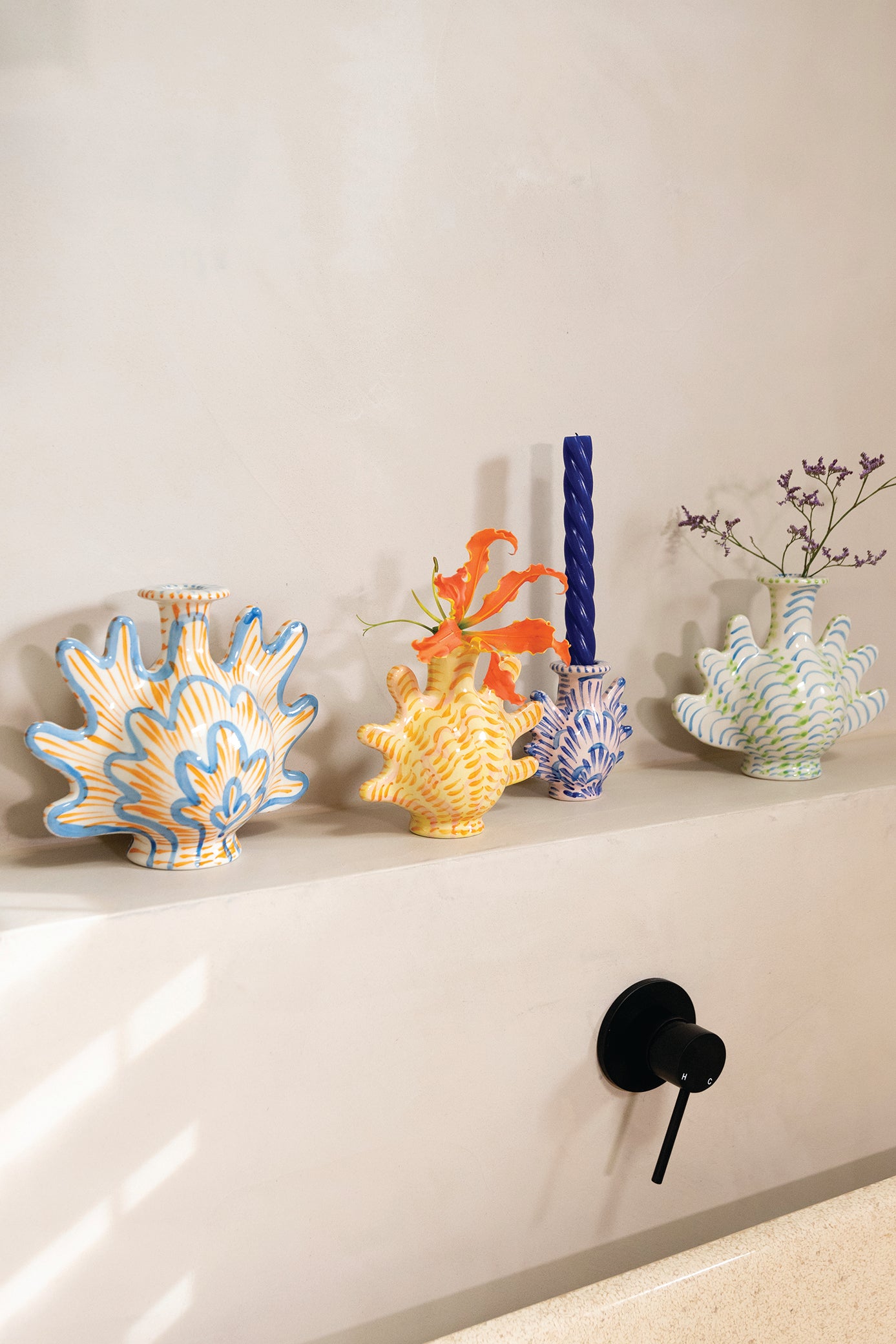 &k | CANDLE HOLDER & VASE SHELLEGANCE - SMALL