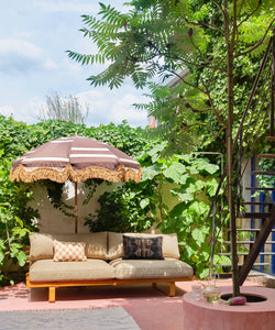 HKliving | ORIENTAL EMBROIDERED CUSHION 40x60cm - COURTYARD