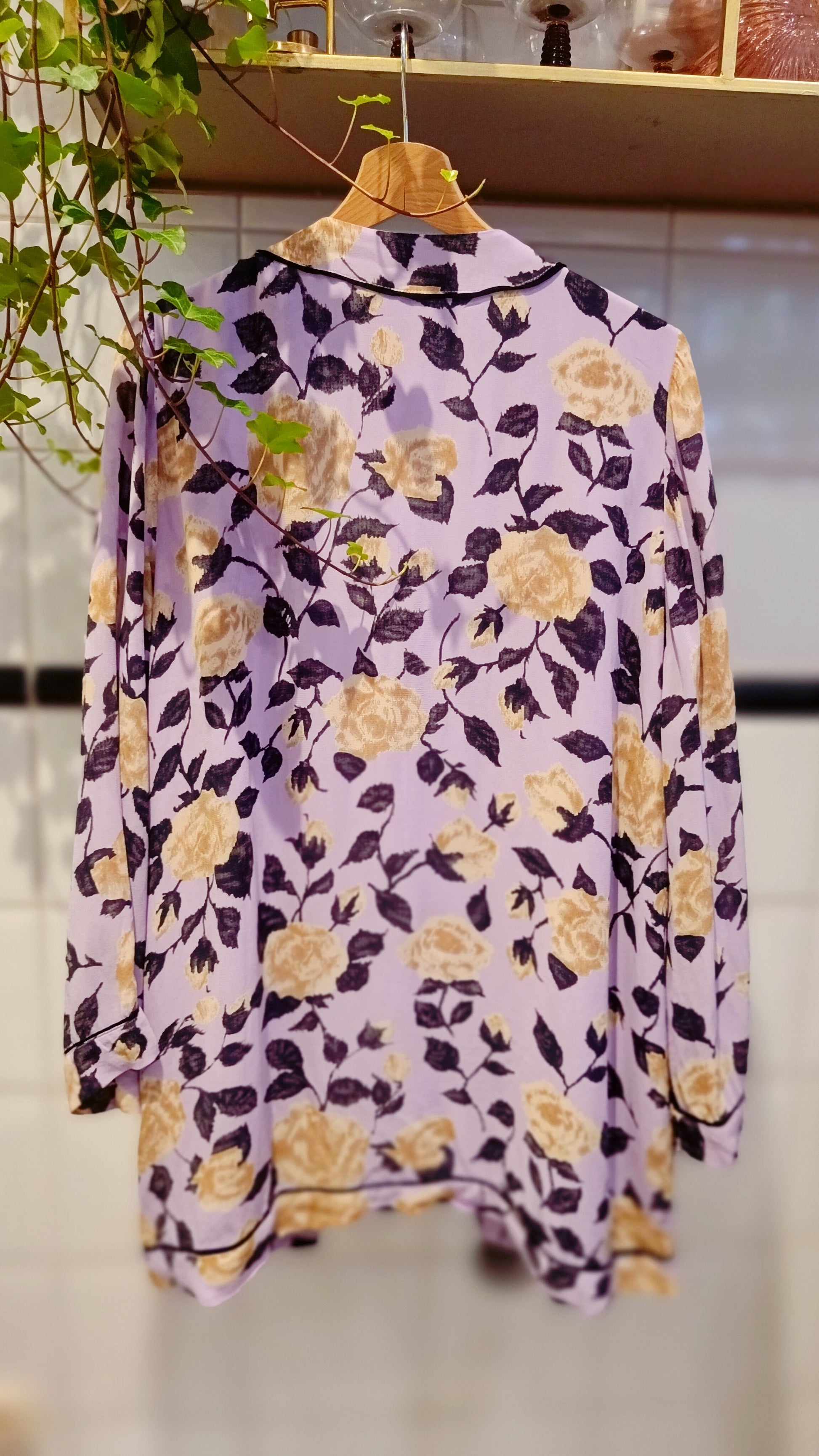 DESIGNER ITEM | GANNI FLOWER KIMONO - LILAC