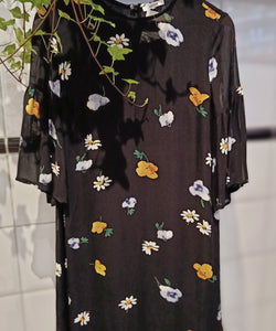 DESIGNER ITEM | GANNI FLOWER DRESS - BLACK