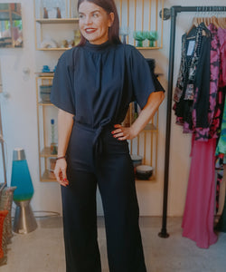 JUMPSUIT | GIRL TURTLENECK - NAVY