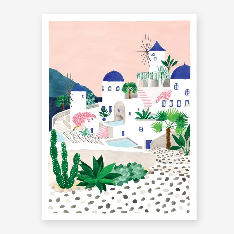 ATWTS | SANTORINI POSTER - Bob & Bill