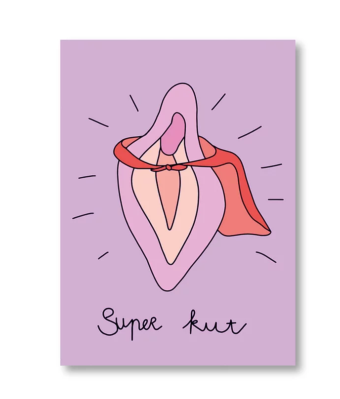 KUT. Illustraties | A6 KAART - SUPER KUT KAART