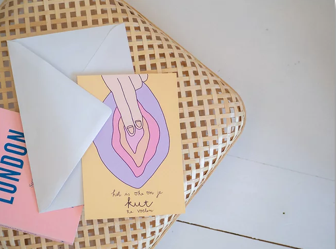 KUT. Illustraties | A6 KAART - OKE OM JE KUT TE VOELEN