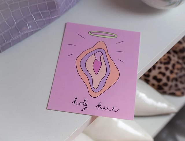 KUT. Illustraties | A6 KAART - HOLY KUT