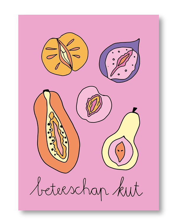 KUT. ILLUSTRATIES | A6 KAART - BETERSCHAP KUT