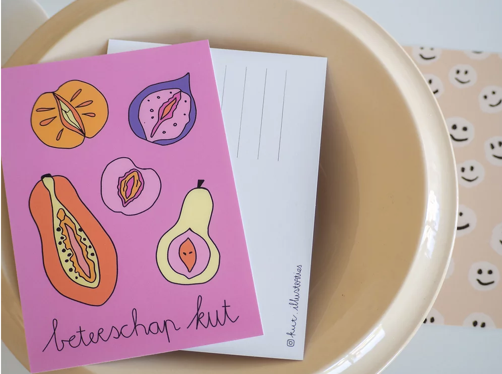 KUT. ILLUSTRATIES | A6 KAART - BETERSCHAP KUT