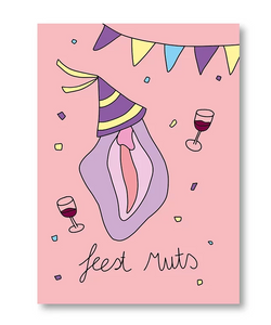 KUT. ILLUSTRATIES | A6 KAART - FEESTMUTS