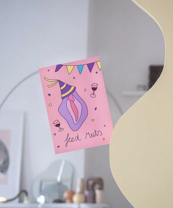 KUT. ILLUSTRATIES | A6 KAART - FEESTMUTS