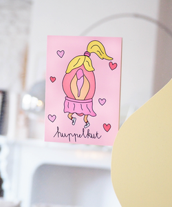 KUT. ILLUSTRATIES | A6 KAART - HUPPELKUT