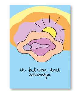 KUT. ILLUSTRATIES | A6 KAART - NA KUT KOMT ZONNESCHIJN
