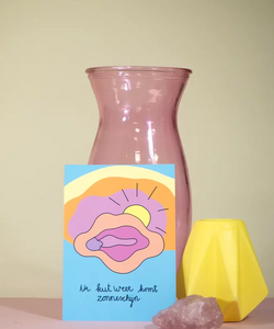 KUT. ILLUSTRATIES | A6 KAART - NA KUT KOMT ZONNESCHIJN