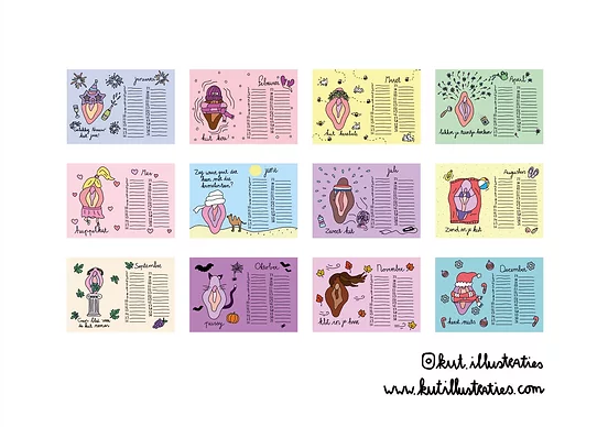 KUT. ILLUSTRATIES | KUT VERJAARDAGSKALENDER