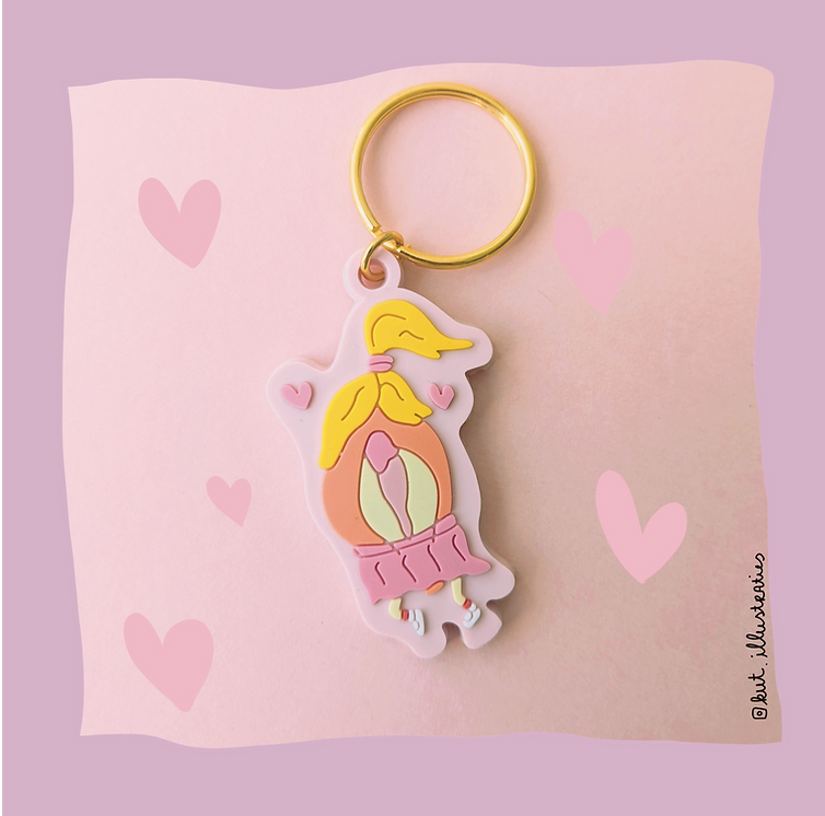 KUT. ILLUSTRATIES | HUPPELKUT SLEUTELHANGER