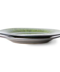 HKliving | EMERALDS DINNER PLATE - SPOTTED GREEN