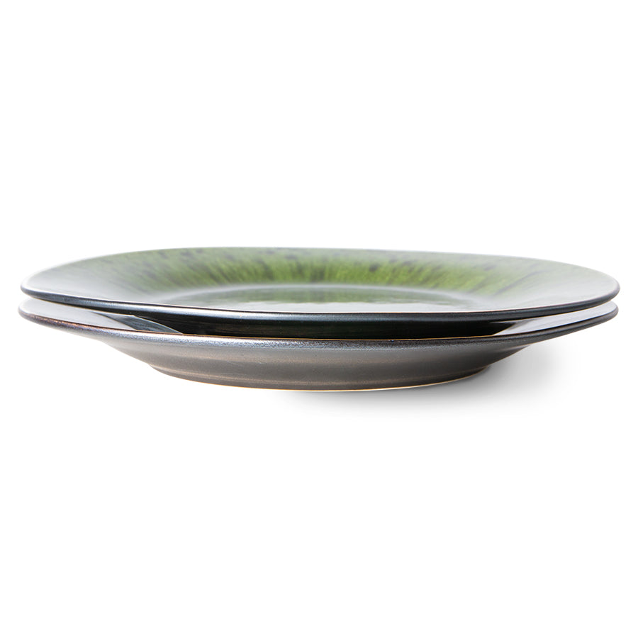 HKliving | EMERALDS DINNER PLATE - SPOTTED GREEN
