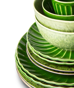 HKliving | EMERALDS DINNER PLATE - SPOTTED GREEN