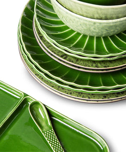 HKliving | EMERALDS DINNER PLATE - SPOTTED GREEN