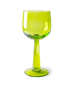 HKliving | EMERALDS WINE GLASS TALL - LIME GREEN