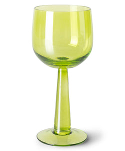 HKliving | EMERALDS WINE GLASS TALL - LIME GREEN