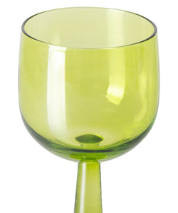 HKliving | EMERALDS WINE GLASS TALL - LIME GREEN