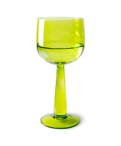 HKliving | EMERALDS WINE GLASS TALL - LIME GREEN