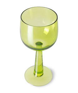 HKliving | EMERALDS WINE GLASS TALL - LIME GREEN