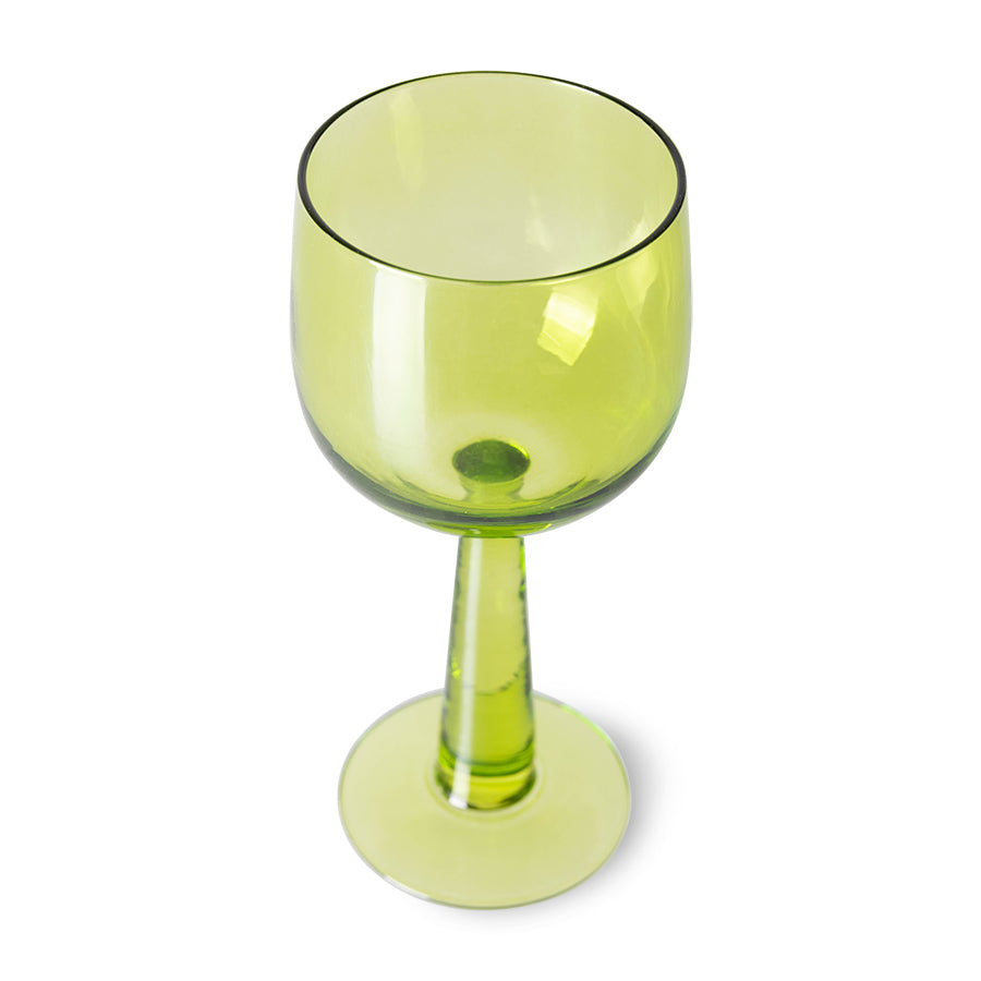 HKliving | EMERALDS WINE GLASS TALL - LIME GREEN