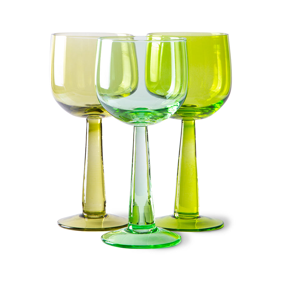 HKliving | EMERALDS WINE GLASS TALL - FERN GREEN