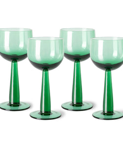 HKliving | EMERALDS WINE GLASS TALL - FERN GREEN