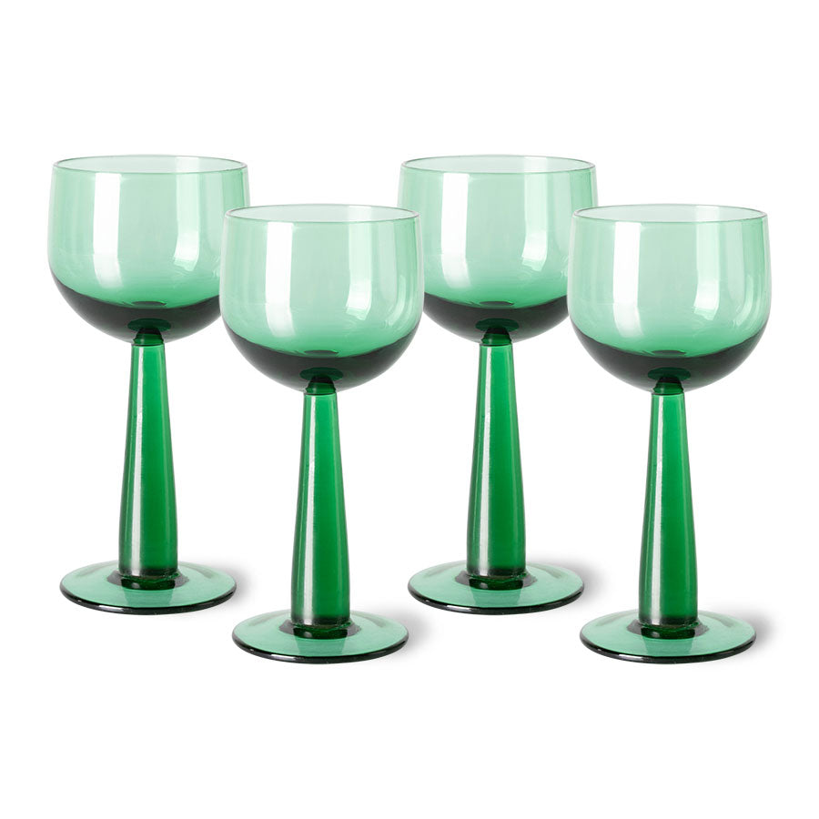 HKliving | EMERALDS WINE GLASS TALL - FERN GREEN