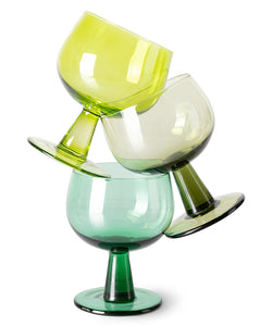 HKliving | EMERALDS WINE GLASS TALL - LIME GREEN