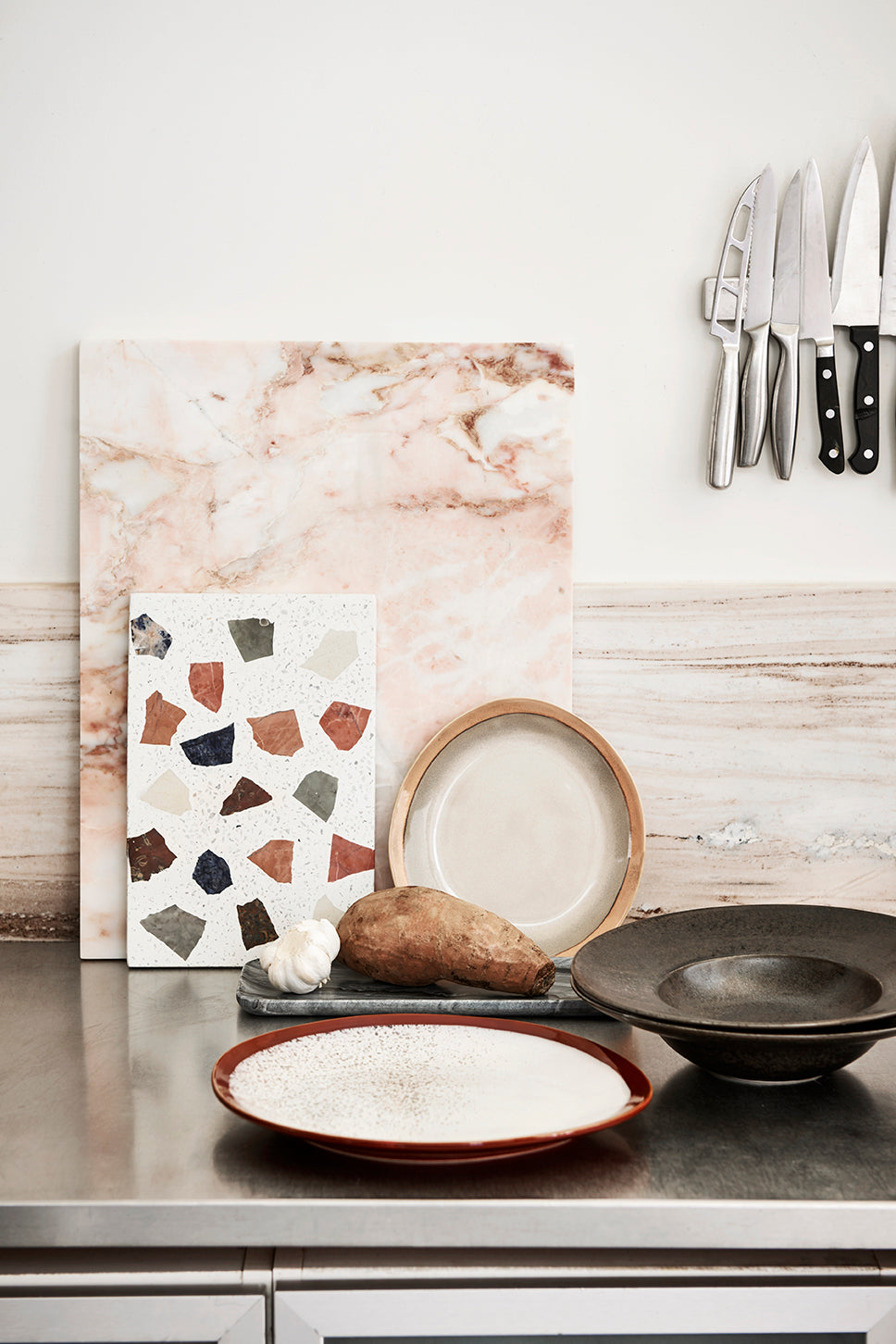 HKliving | MARBLE TRAY - GREY